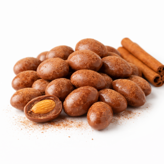 Almonds natural in milk chocolate and cinnamon 5 kg